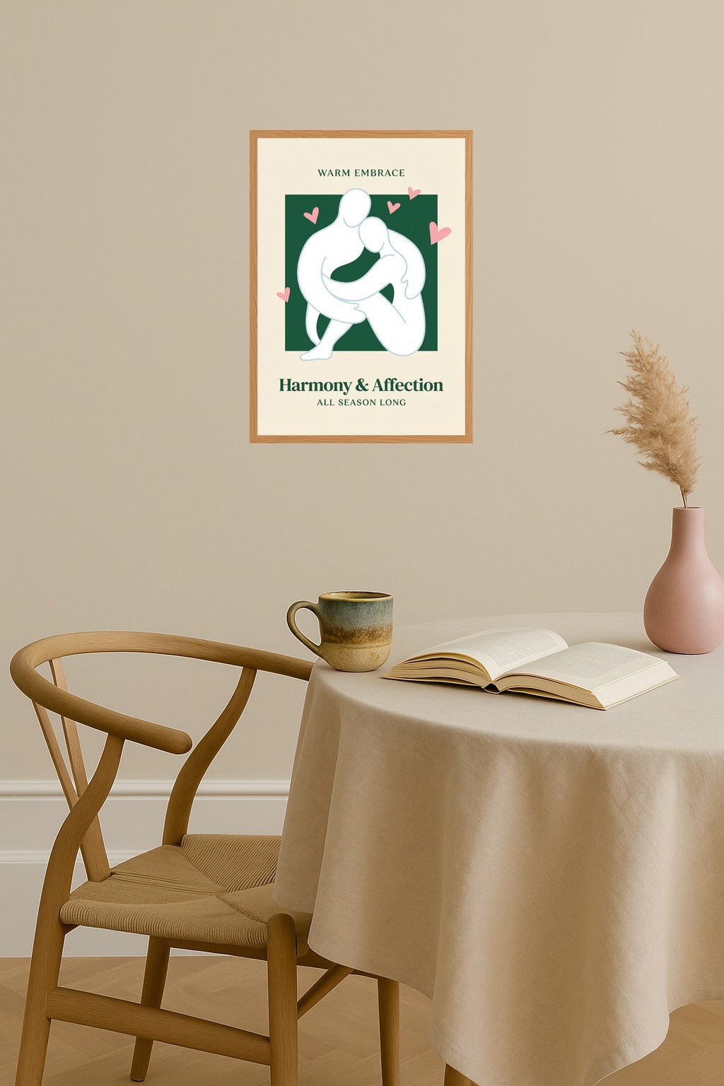 Poster mockup - Single poster in Nordic interior
