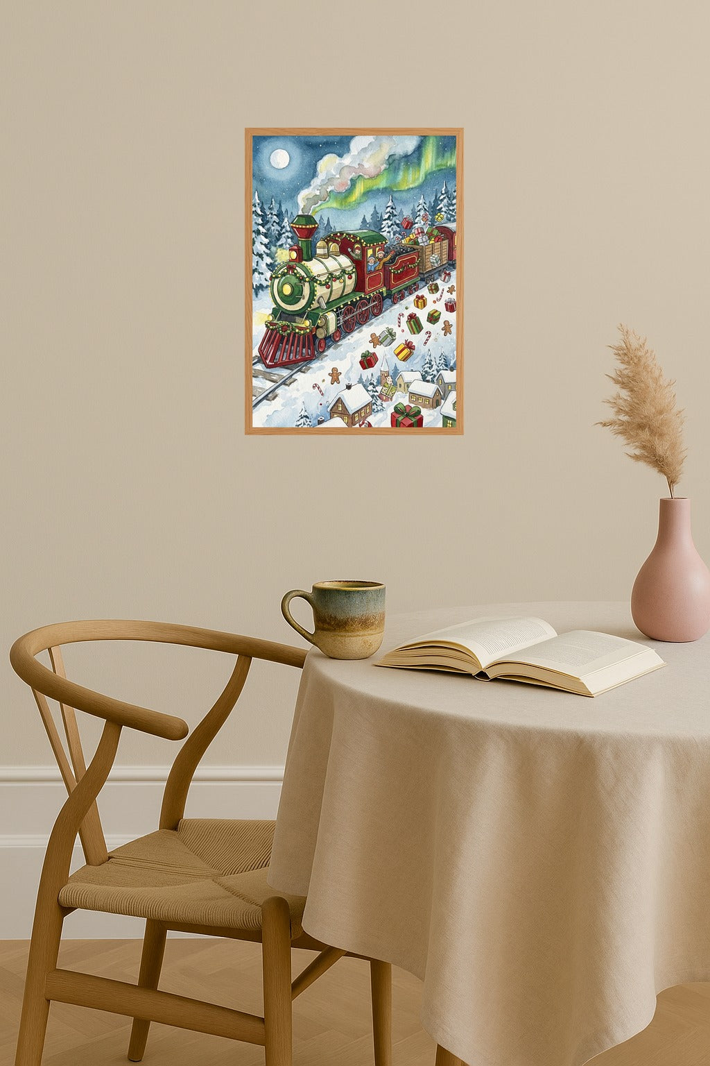 Poster mockup - Single poster in Nordic interior