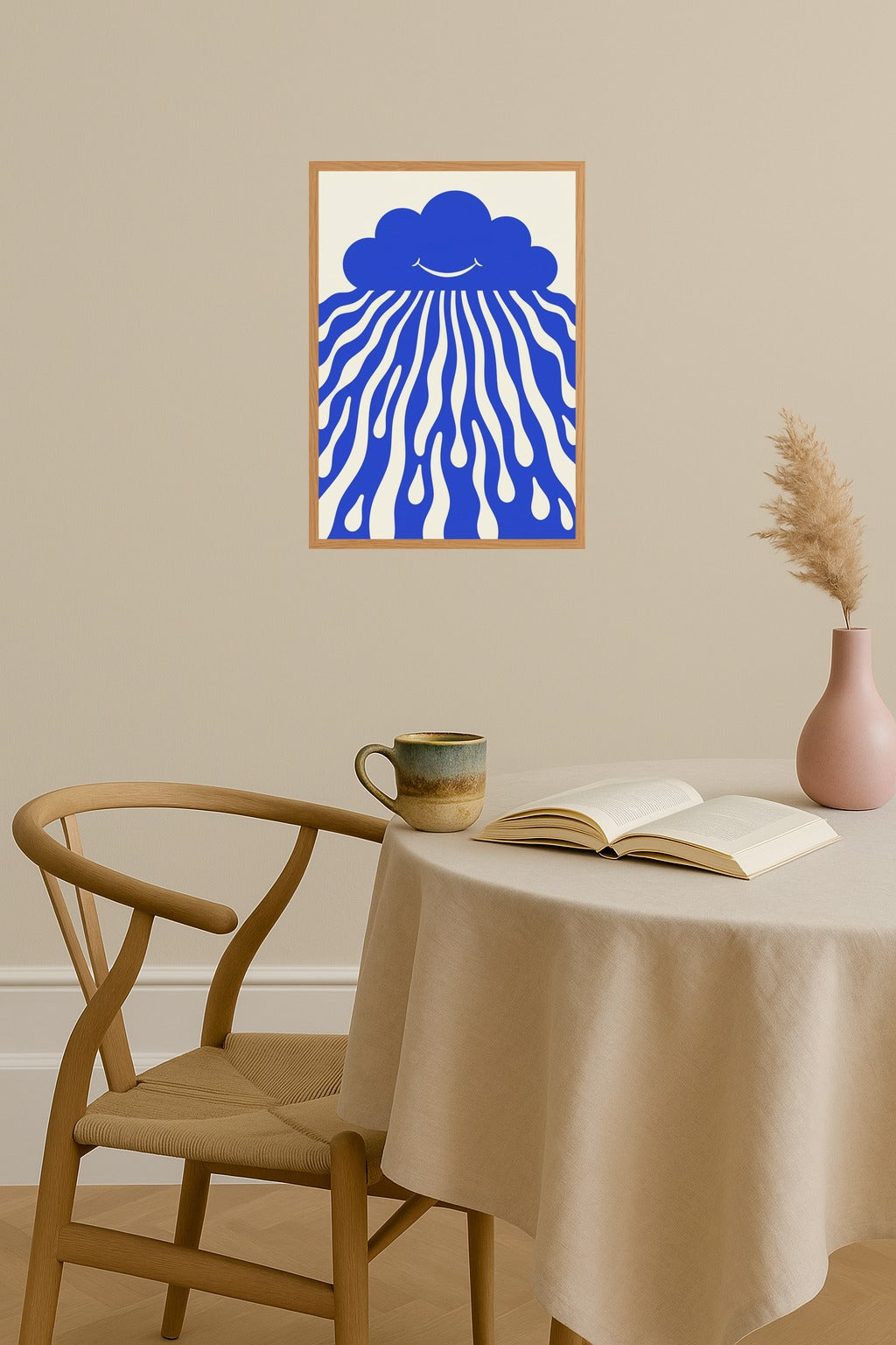 Poster mockup - Single poster in Nordic interior