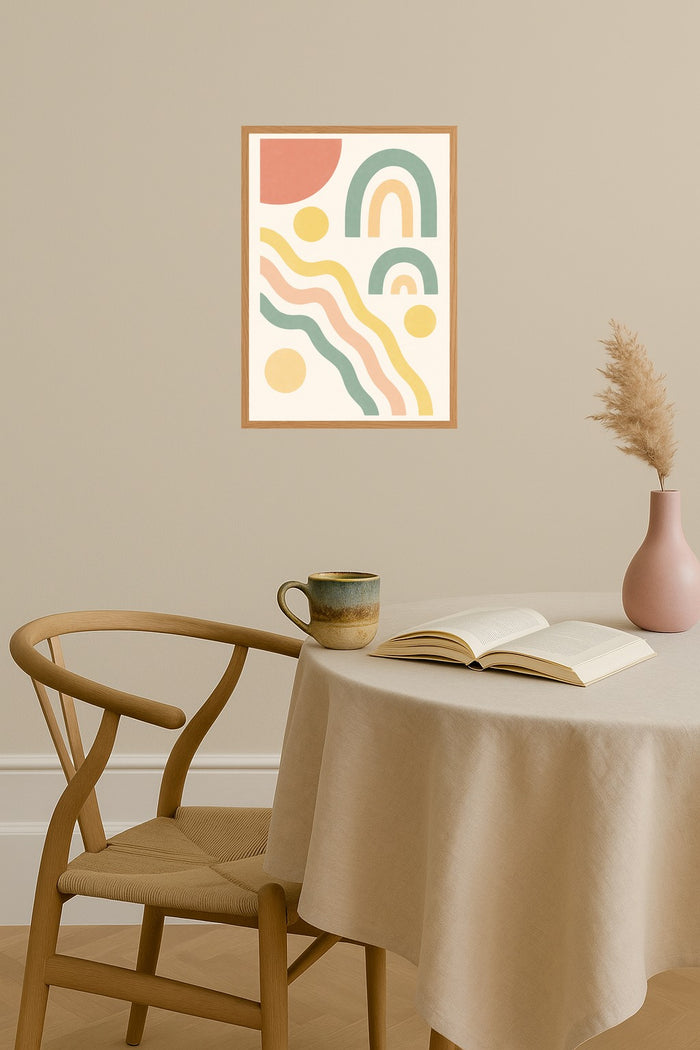 Poster mockup - Single poster in Nordic interior