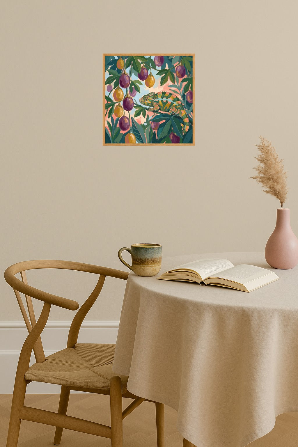 Poster mockup - Single poster in Nordic interior
