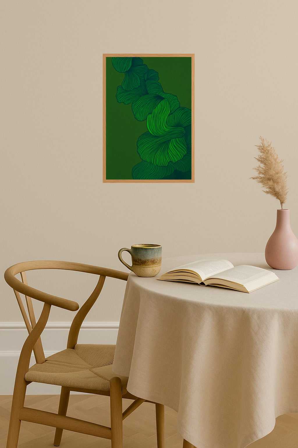 Poster mockup - Single poster in Nordic interior