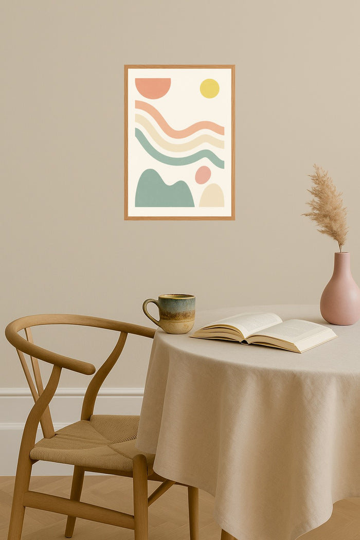 Poster mockup - Single poster in Nordic interior