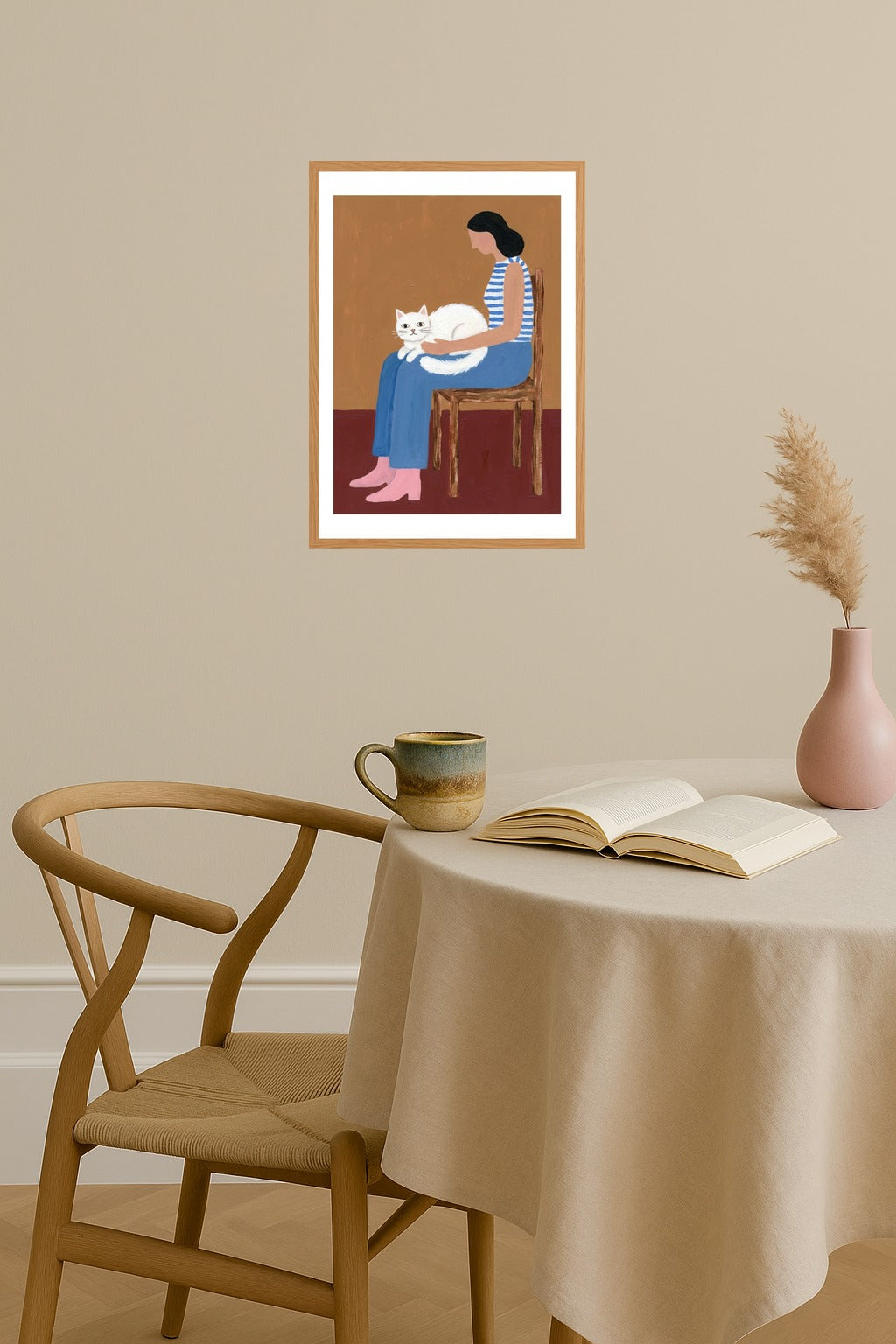 Poster mockup - Single poster in Nordic interior