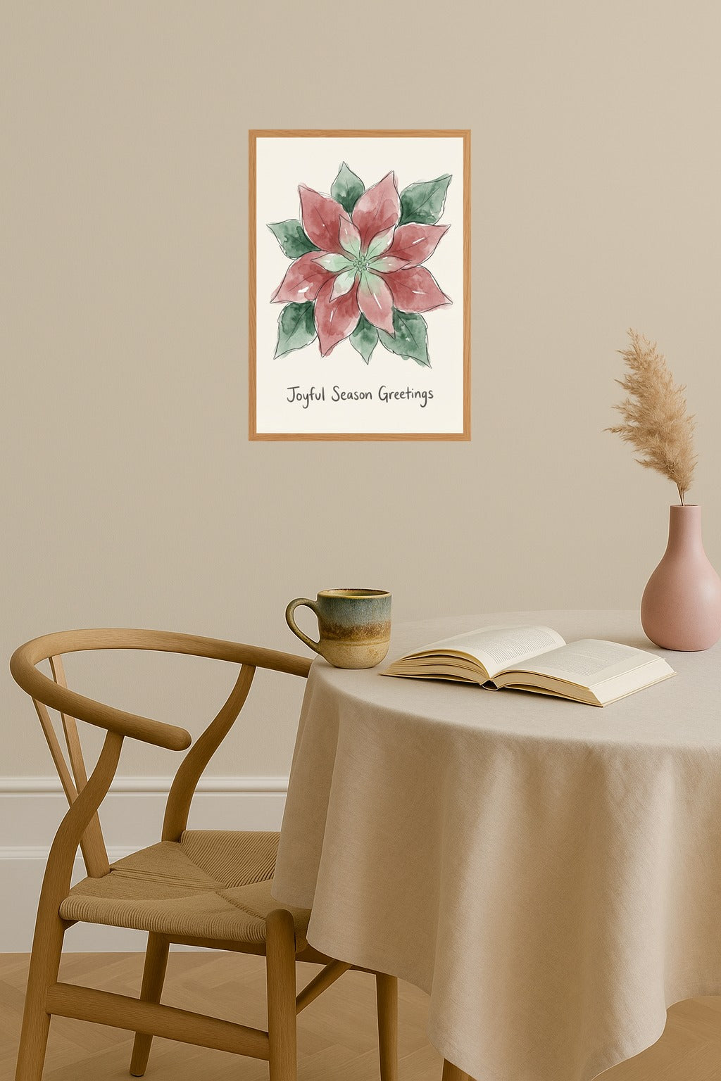 Poster mockup - Single poster in Nordic interior