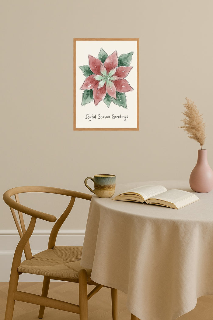 Poster mockup - Single poster in Nordic interior