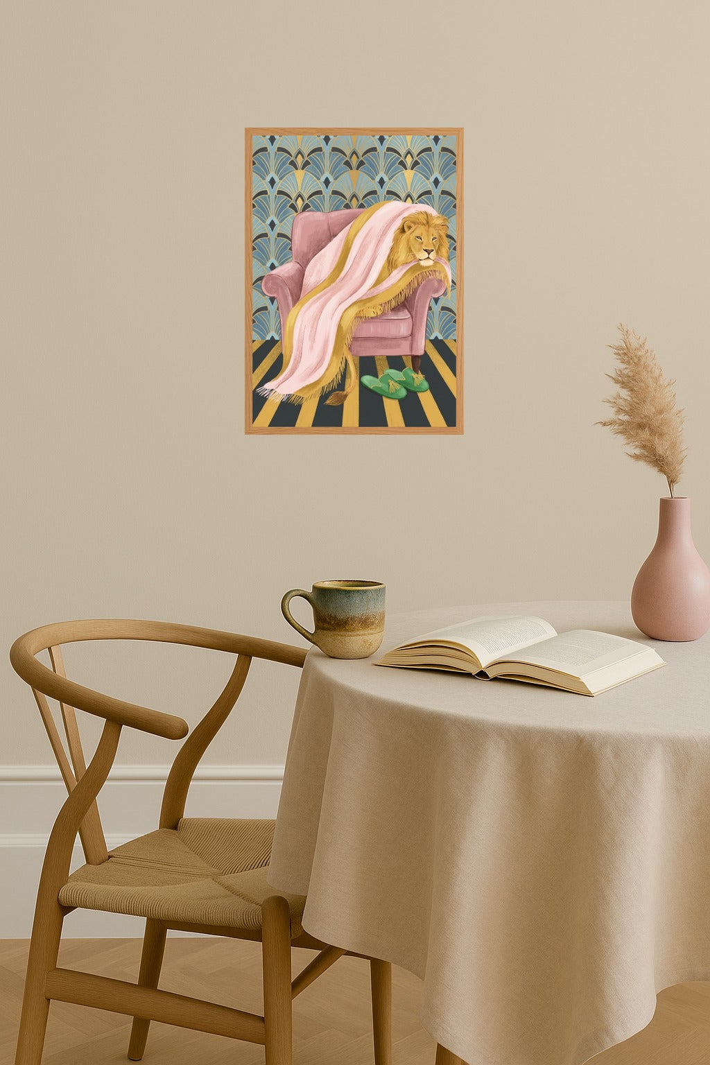 Poster mockup - Single poster in Nordic interior
