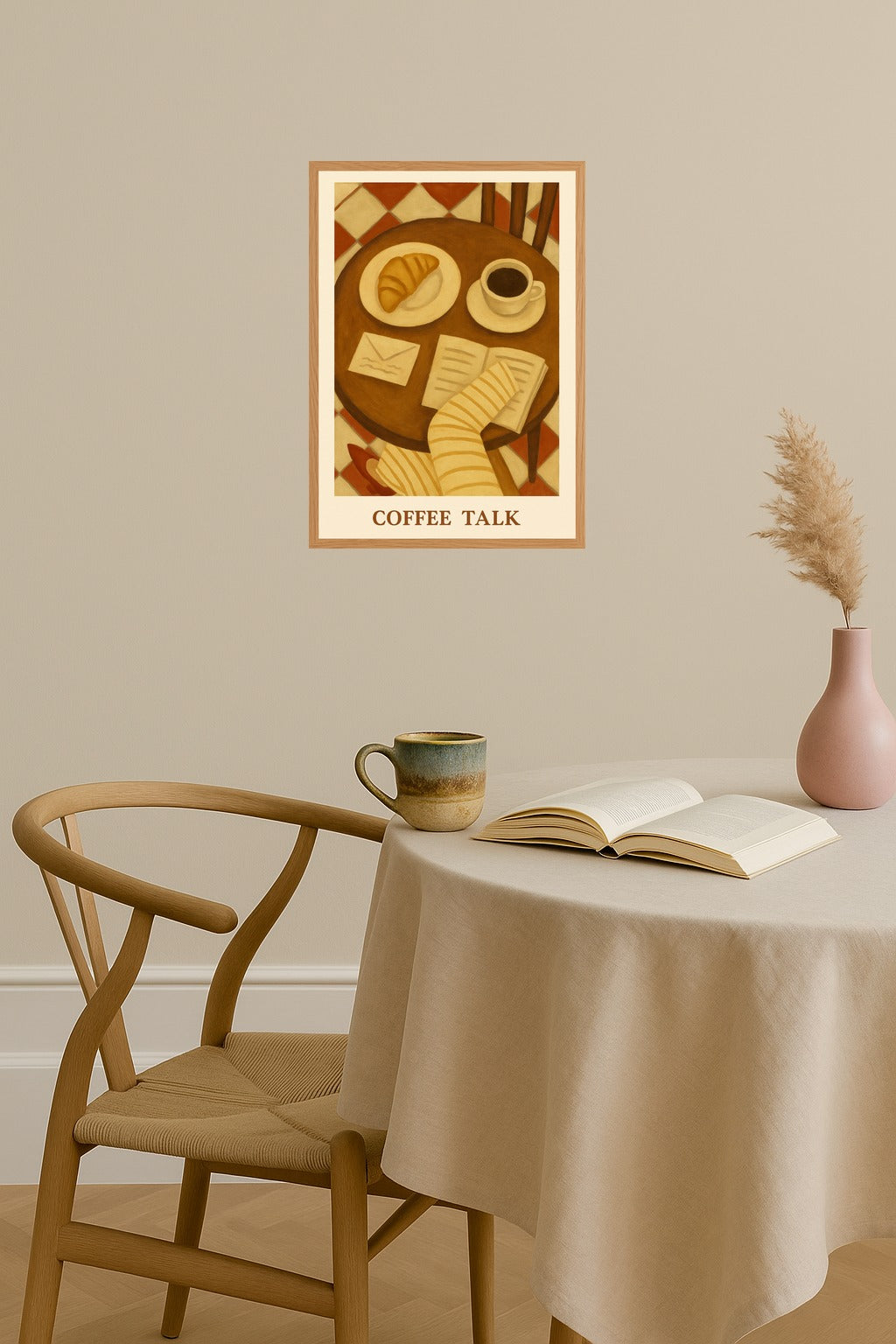 Poster mockup - Single poster in Nordic interior