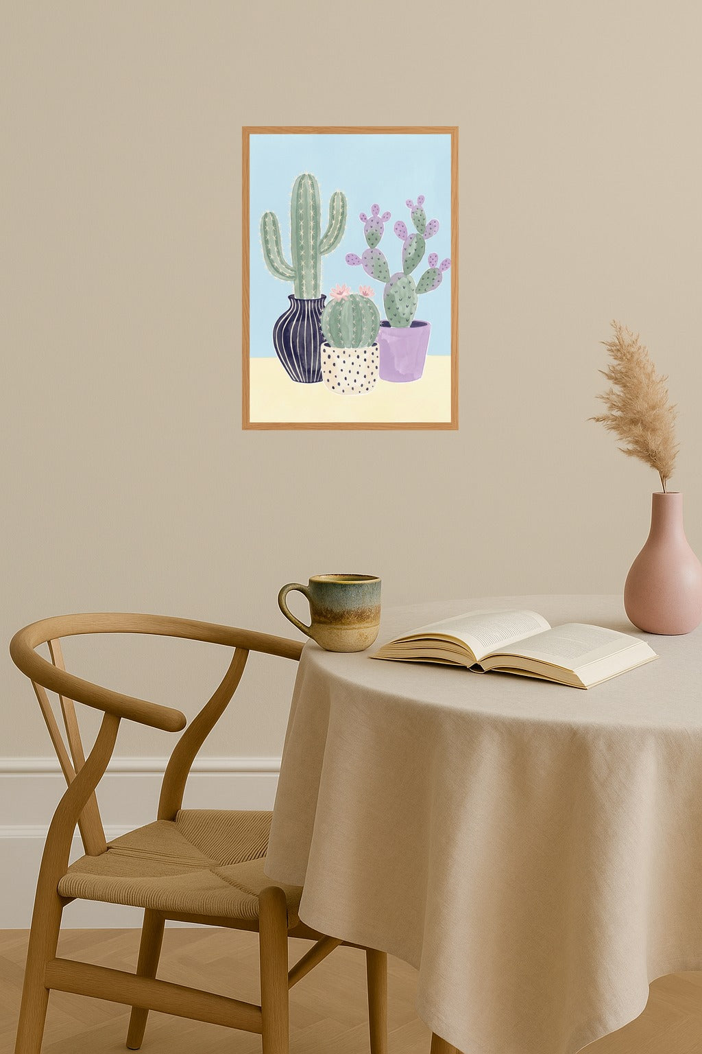 Poster mockup - Single poster in Nordic interior