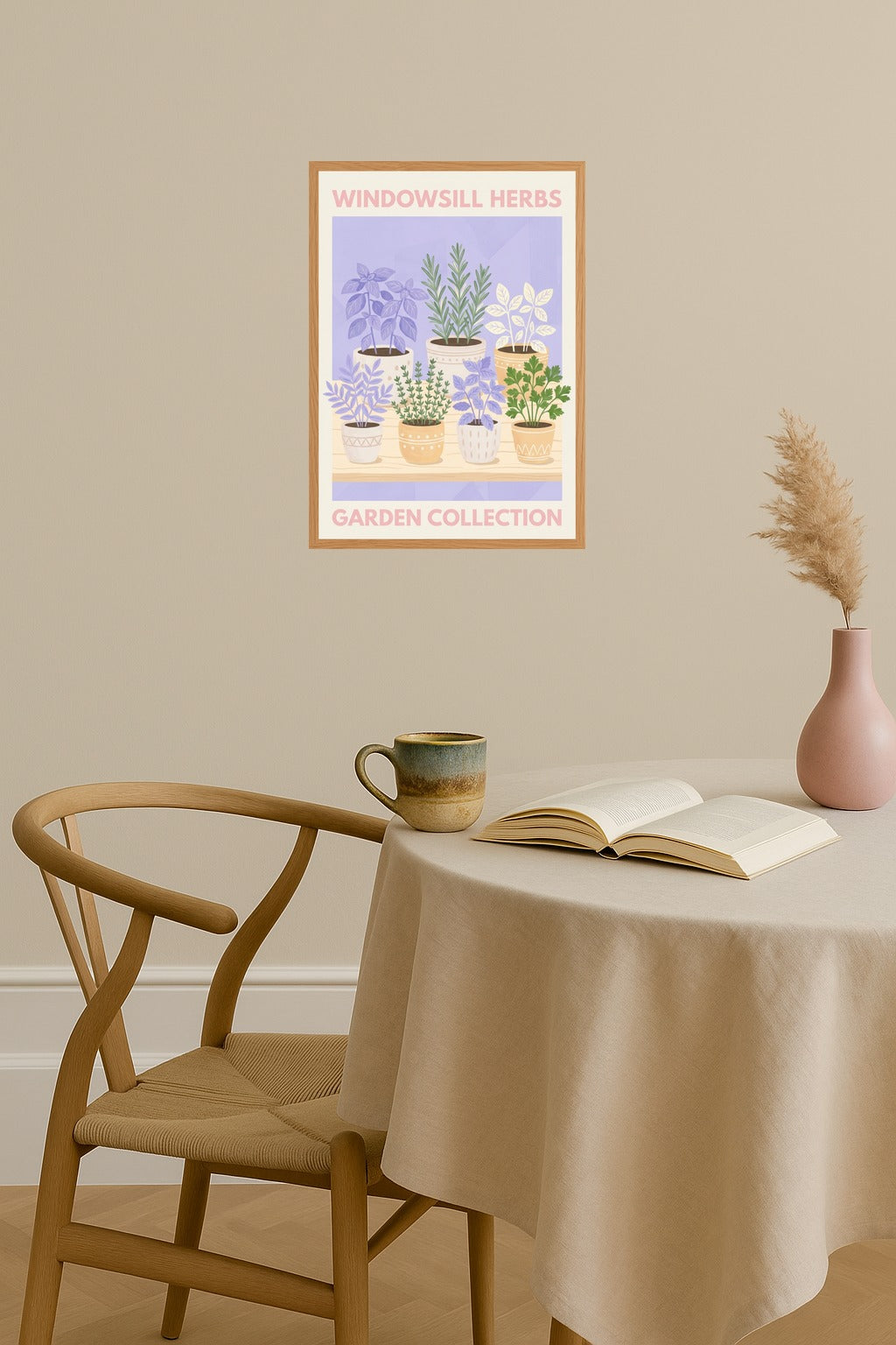 Poster mockup - Single poster in Nordic interior