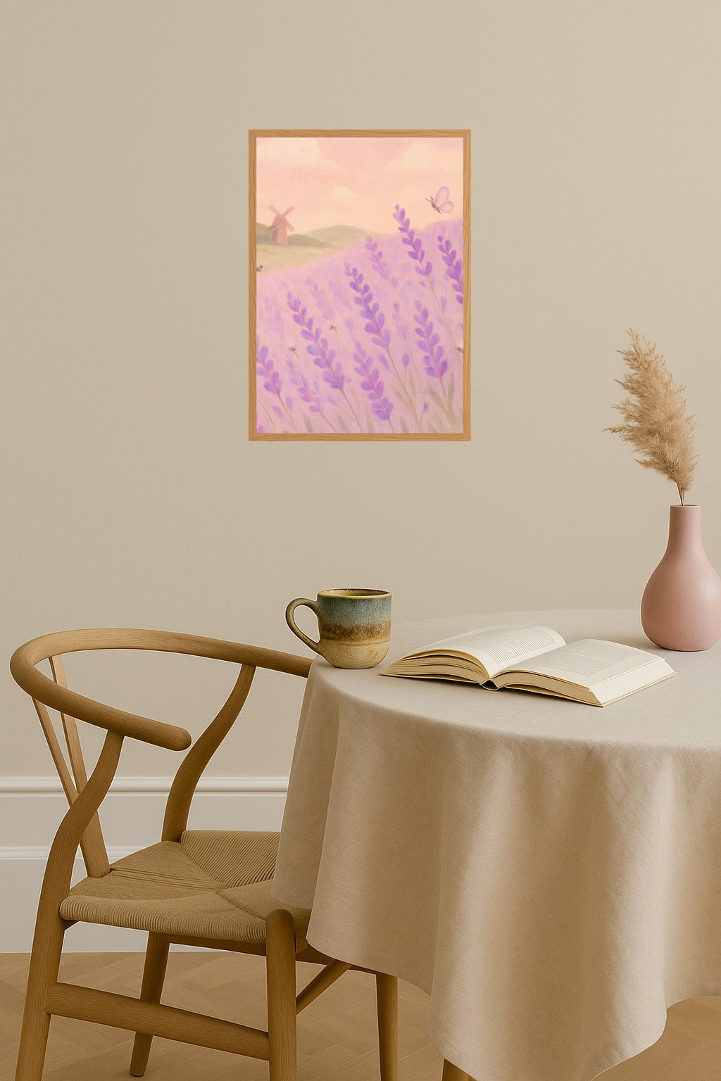 Poster mockup - Single poster in Nordic interior