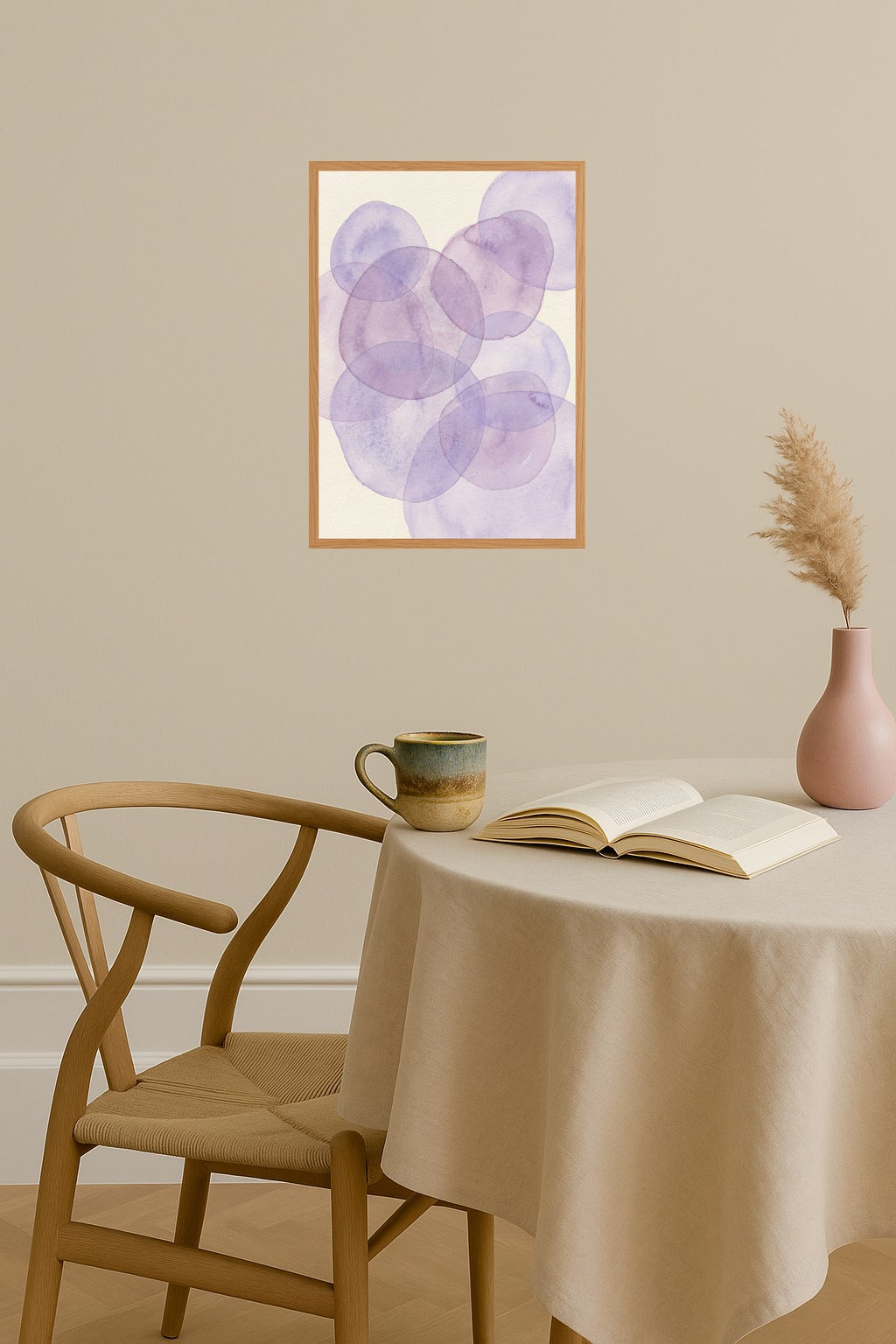 Poster mockup - Single poster in Nordic interior