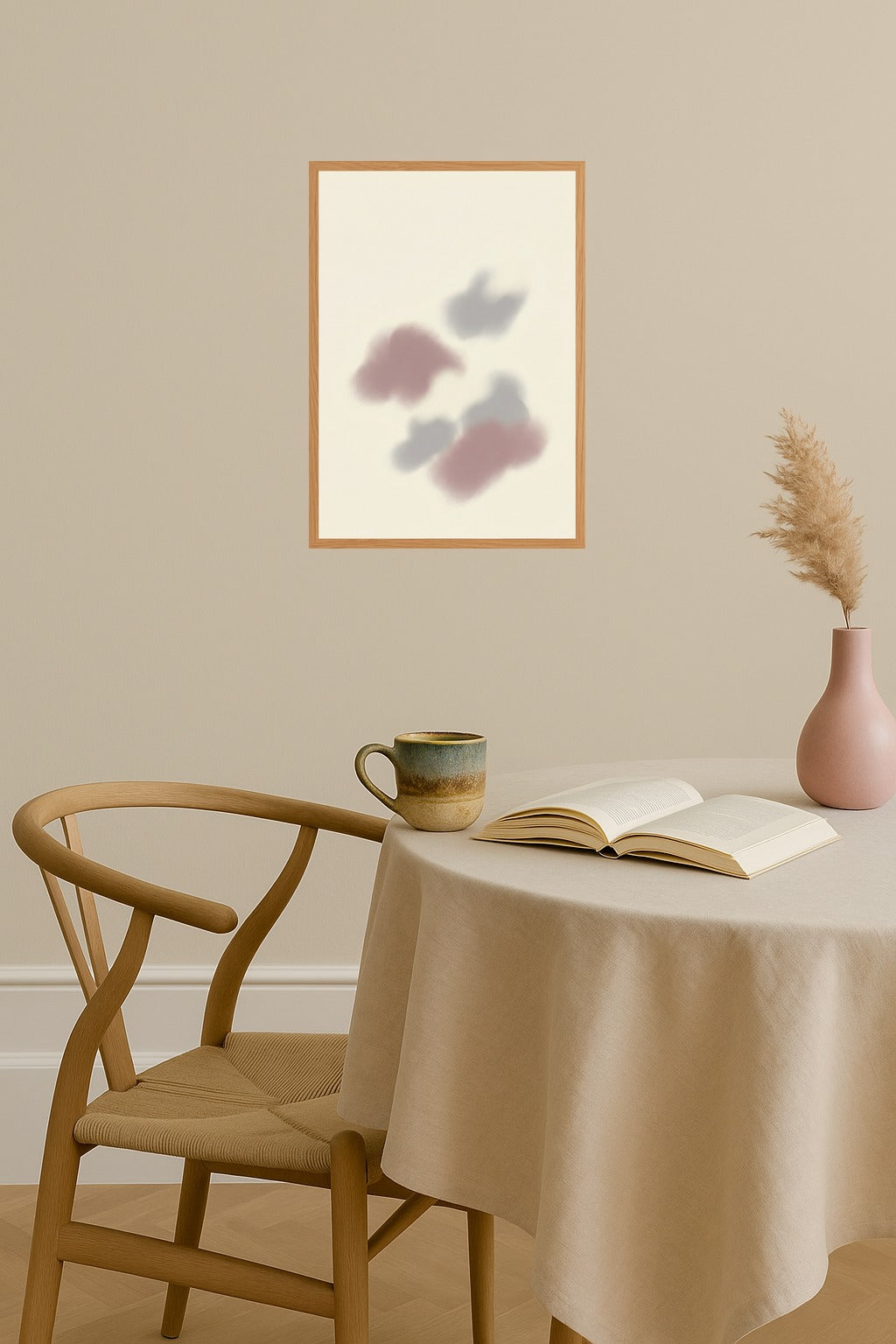 Poster mockup - Single poster in Nordic interior