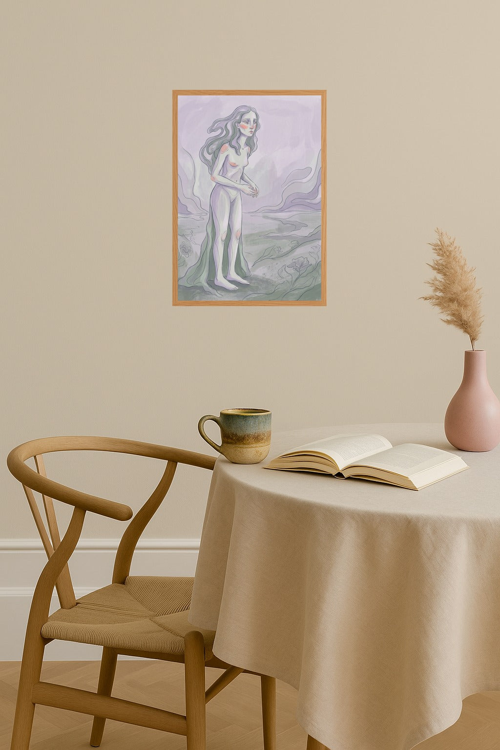 Poster mockup - Single poster in Nordic interior