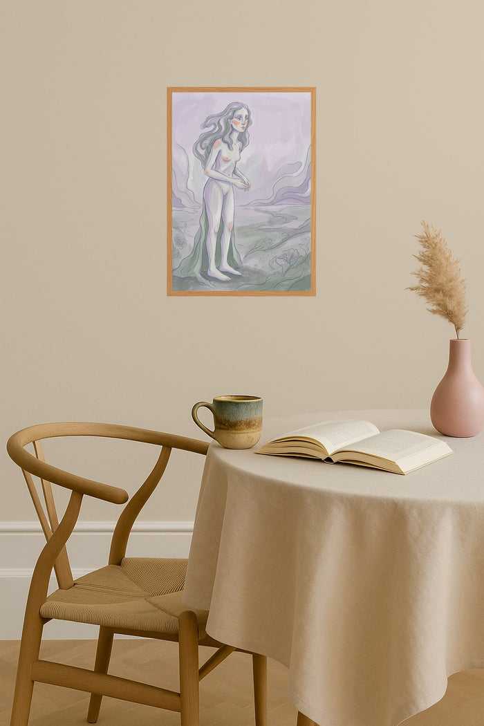 Poster mockup - Single poster in Nordic interior