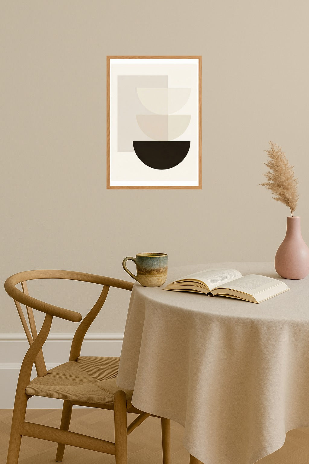 Poster mockup - Single poster in Nordic interior