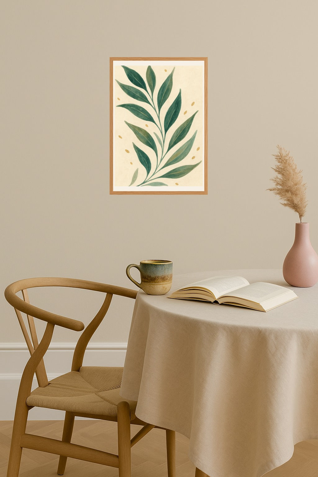 Poster mockup - Single poster in Nordic interior