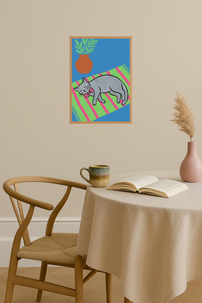 Poster mockup - Single poster in Nordic interior