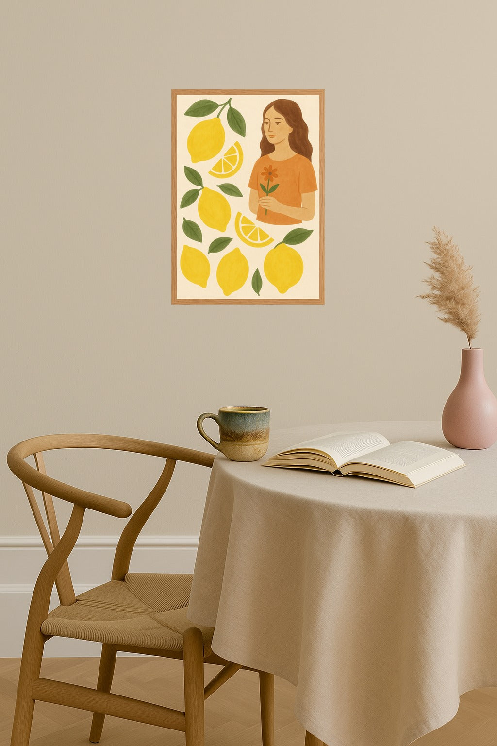 Poster mockup - Single poster in Nordic interior