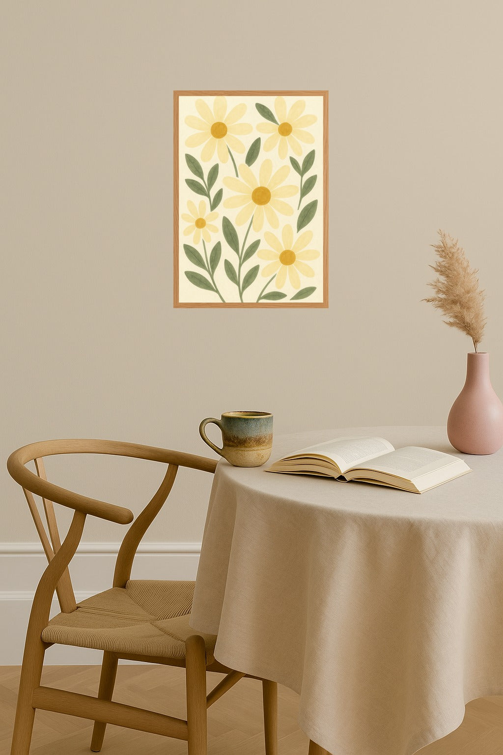 Poster mockup - Single poster in Nordic interior