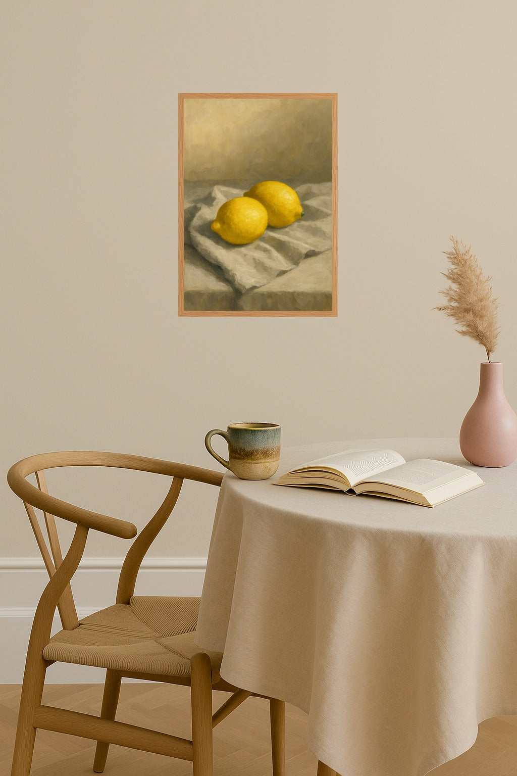 Poster mockup - Single poster in Nordic interior