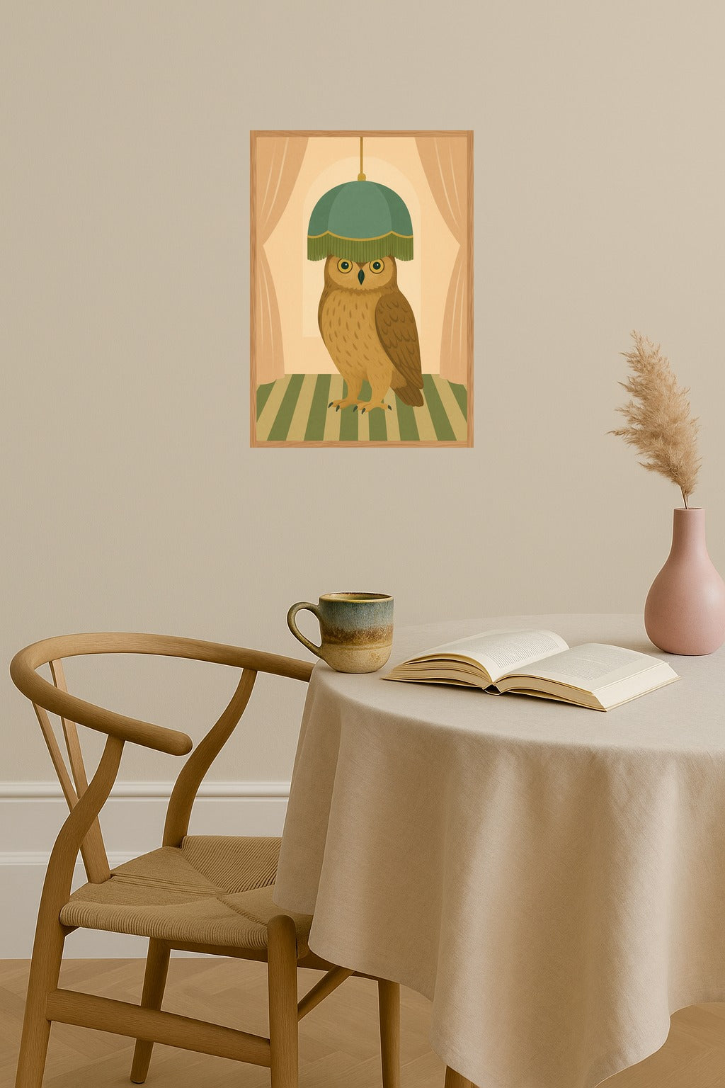 Poster mockup - Single poster in Nordic interior