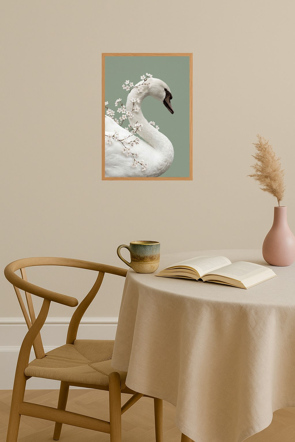 Poster mockup - Single poster in Nordic interior