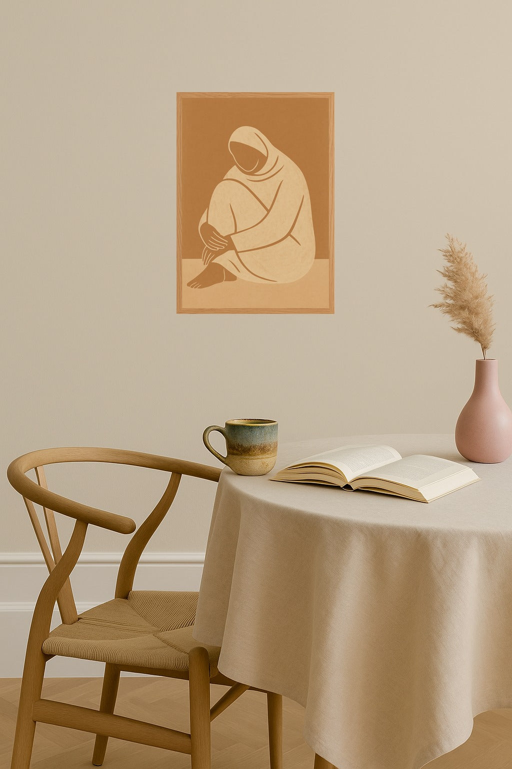 Poster mockup - Single poster in Nordic interior