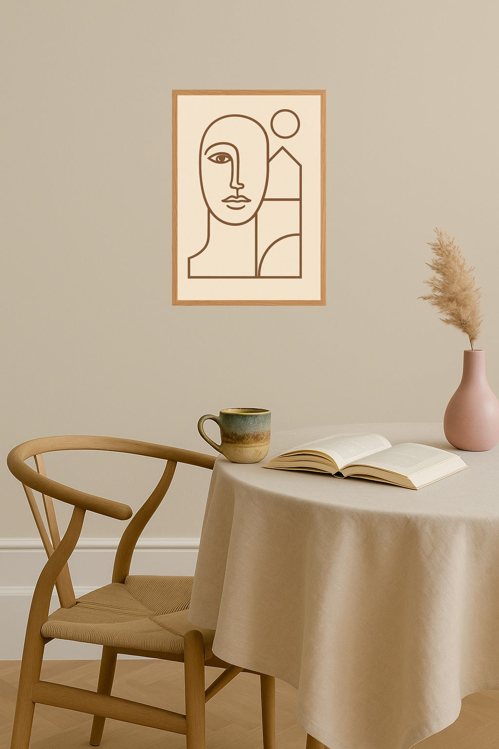 Poster mockup - Single poster in Nordic interior