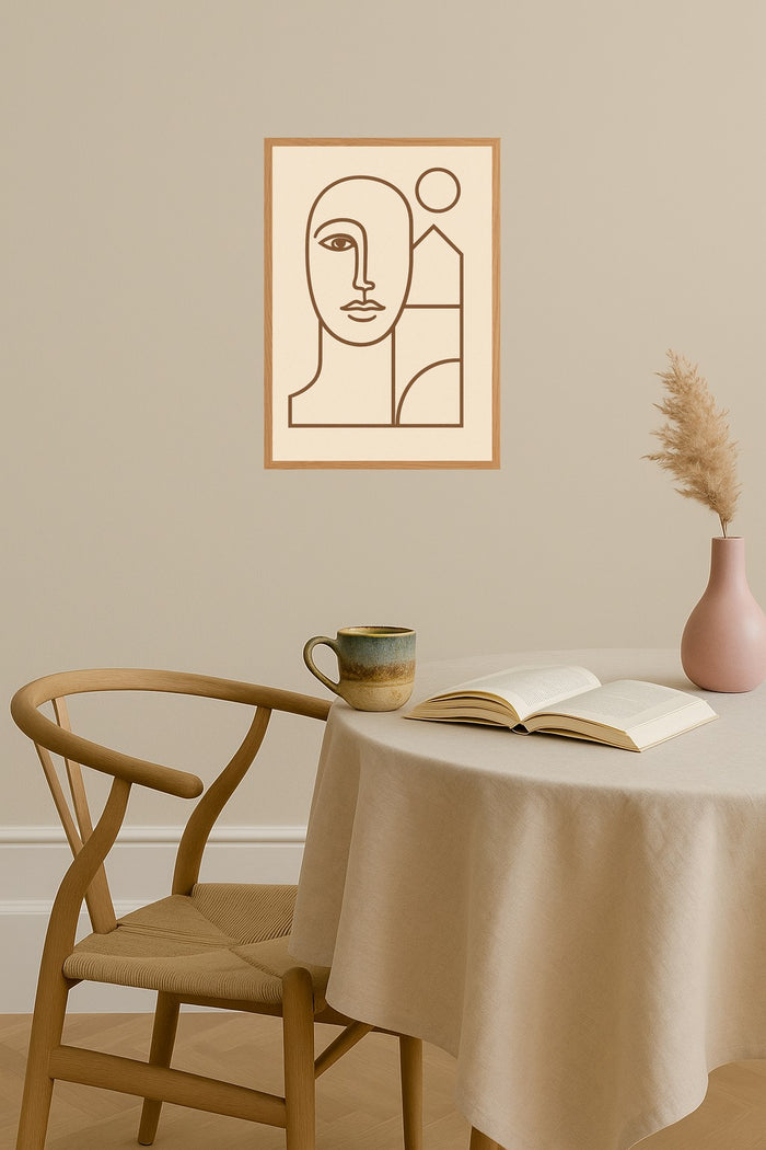 Poster mockup - Single poster in Nordic interior