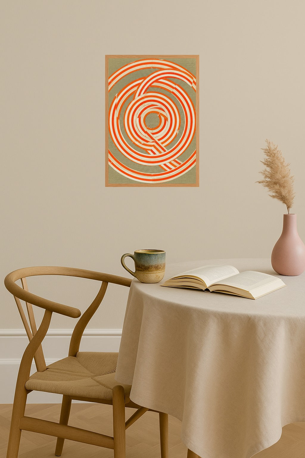 Poster mockup - Single poster in Nordic interior