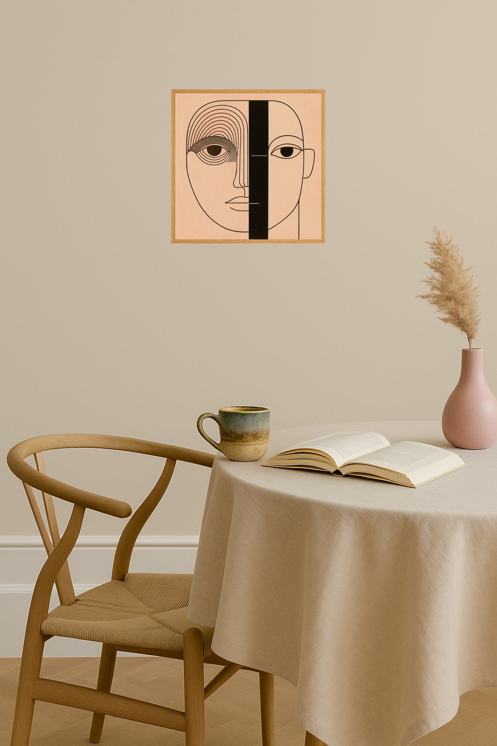 Poster mockup - Single poster in Nordic interior