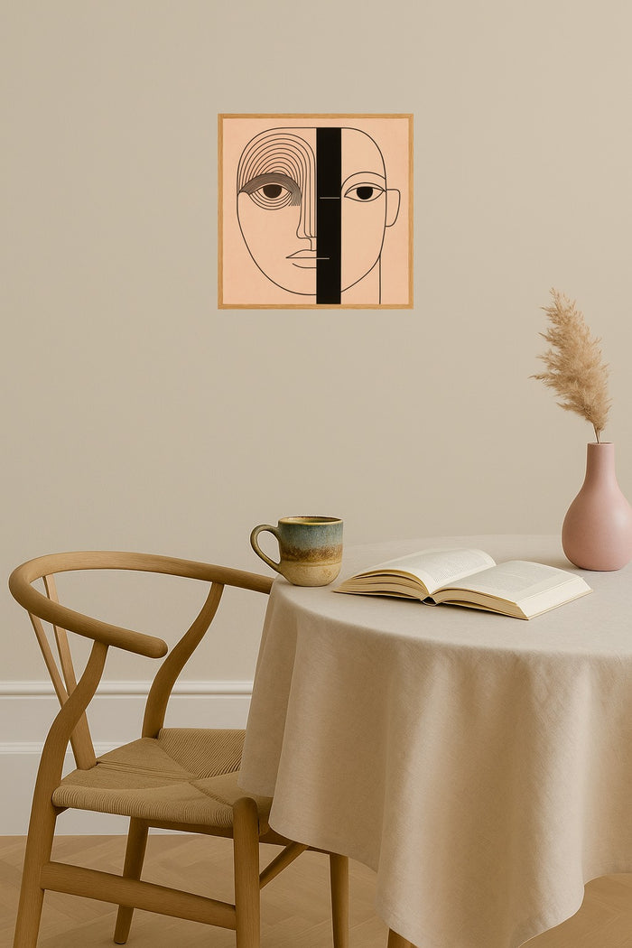 Poster mockup - Single poster in Nordic interior