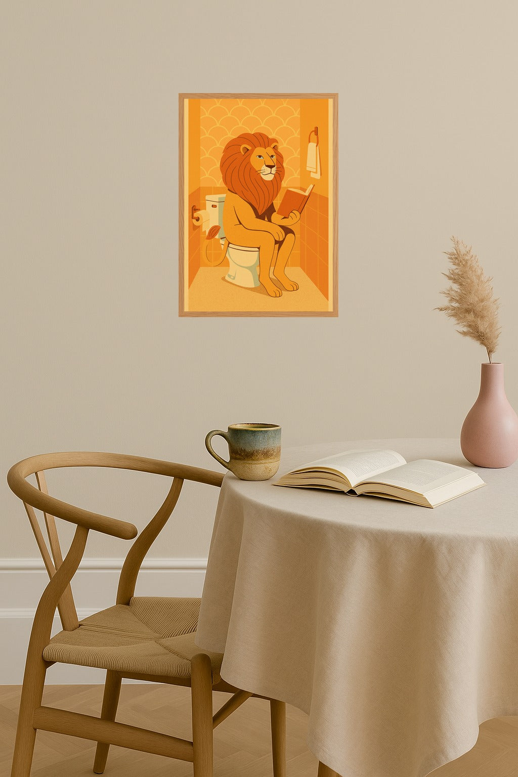 Poster mockup - Single poster in Nordic interior