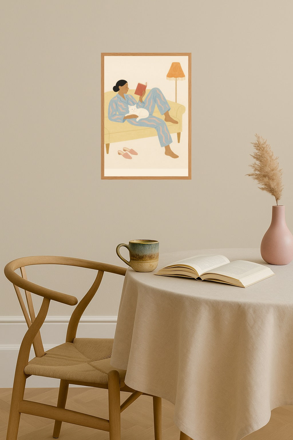 Poster mockup - Single poster in Nordic interior