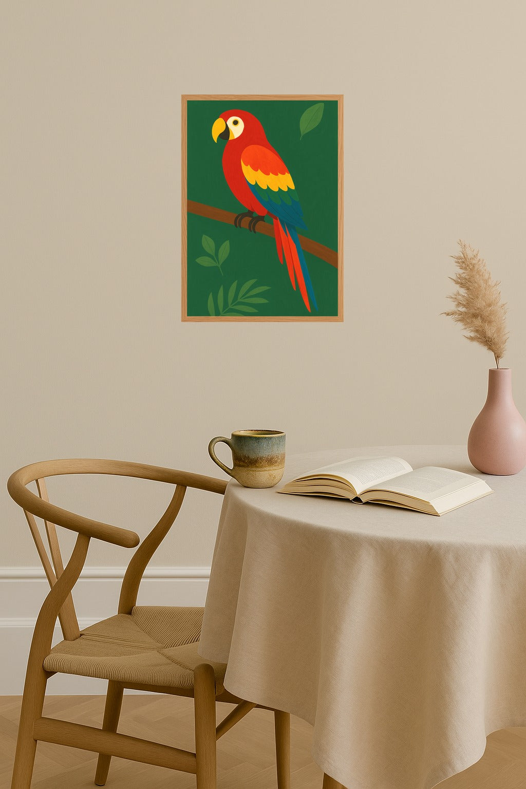 Poster mockup - Single poster in Nordic interior