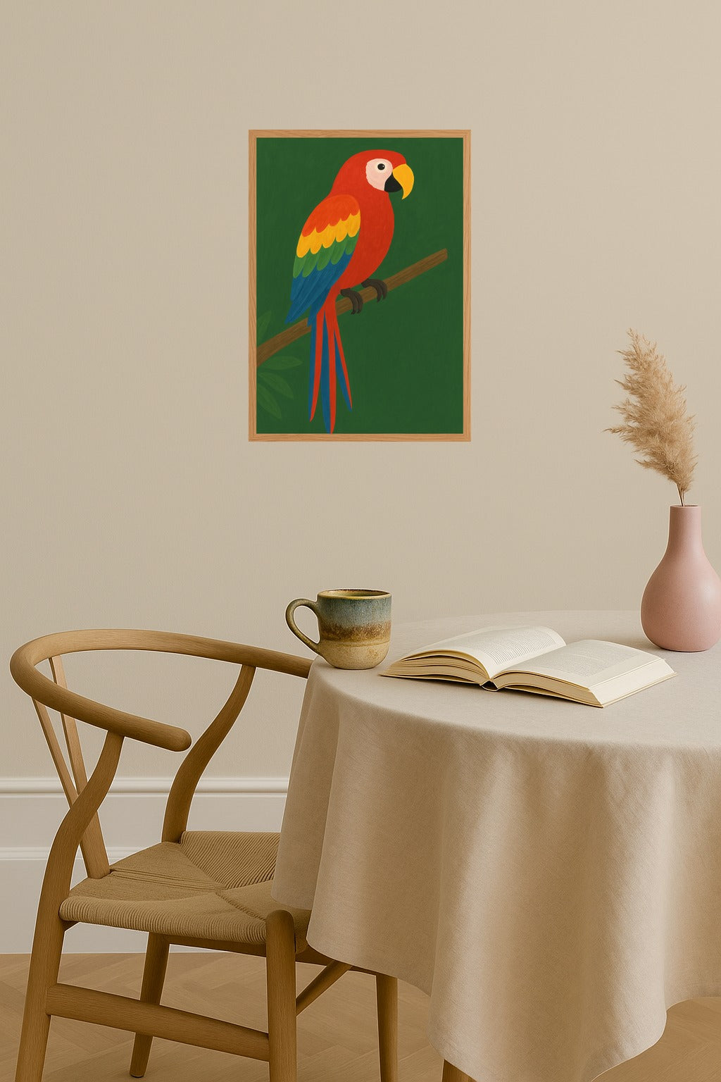 Poster mockup - Single poster in Nordic interior
