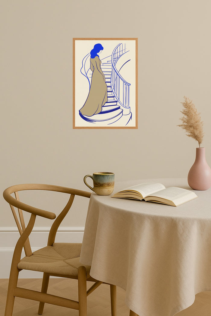 Poster mockup - Single poster in Nordic interior