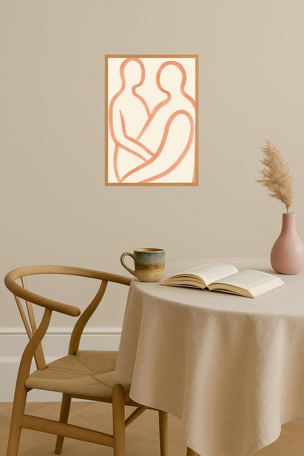 Poster mockup - Single poster in Nordic interior