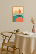 Poster mockup - Single poster in Nordic interior