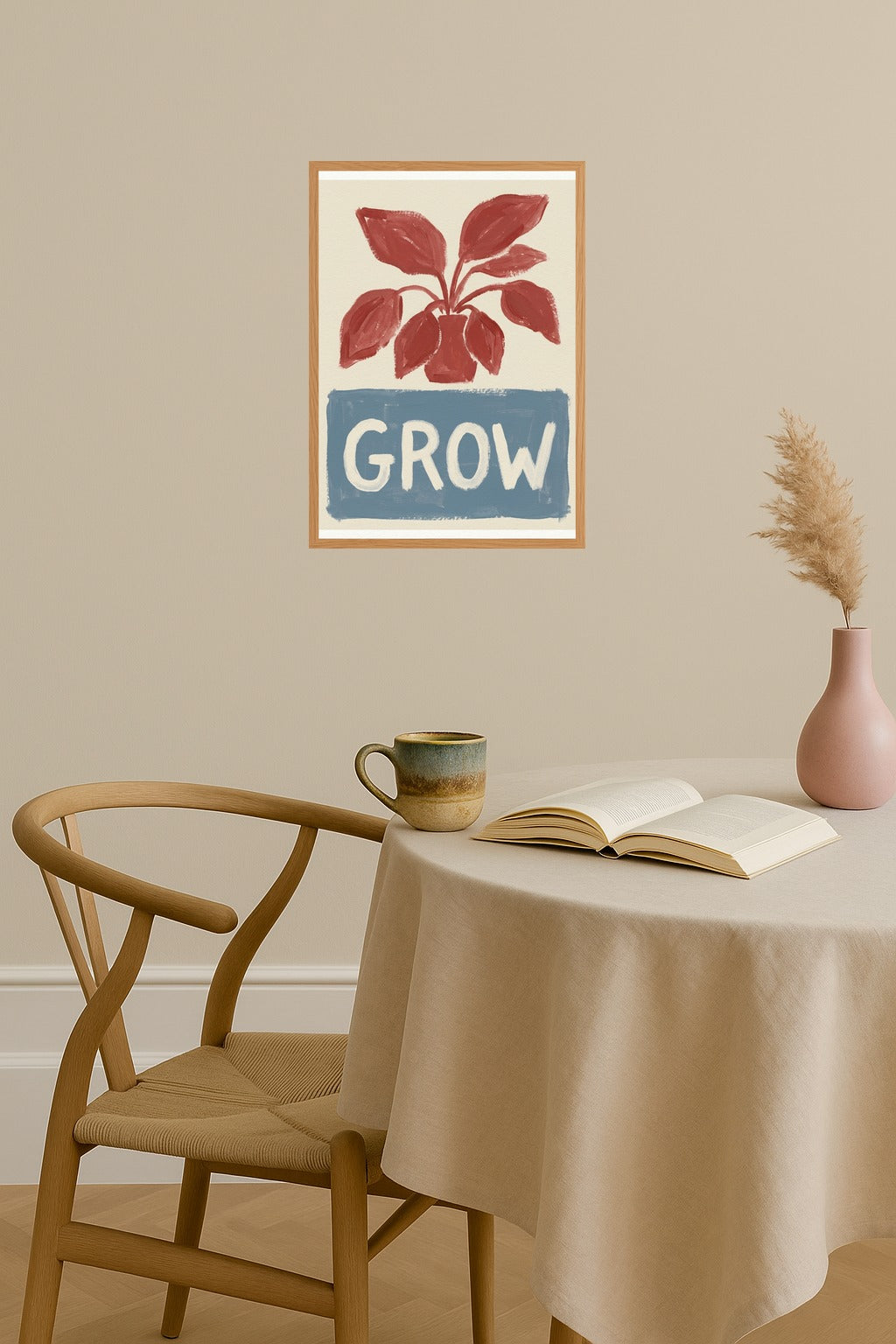 Poster mockup - Single poster in Nordic interior