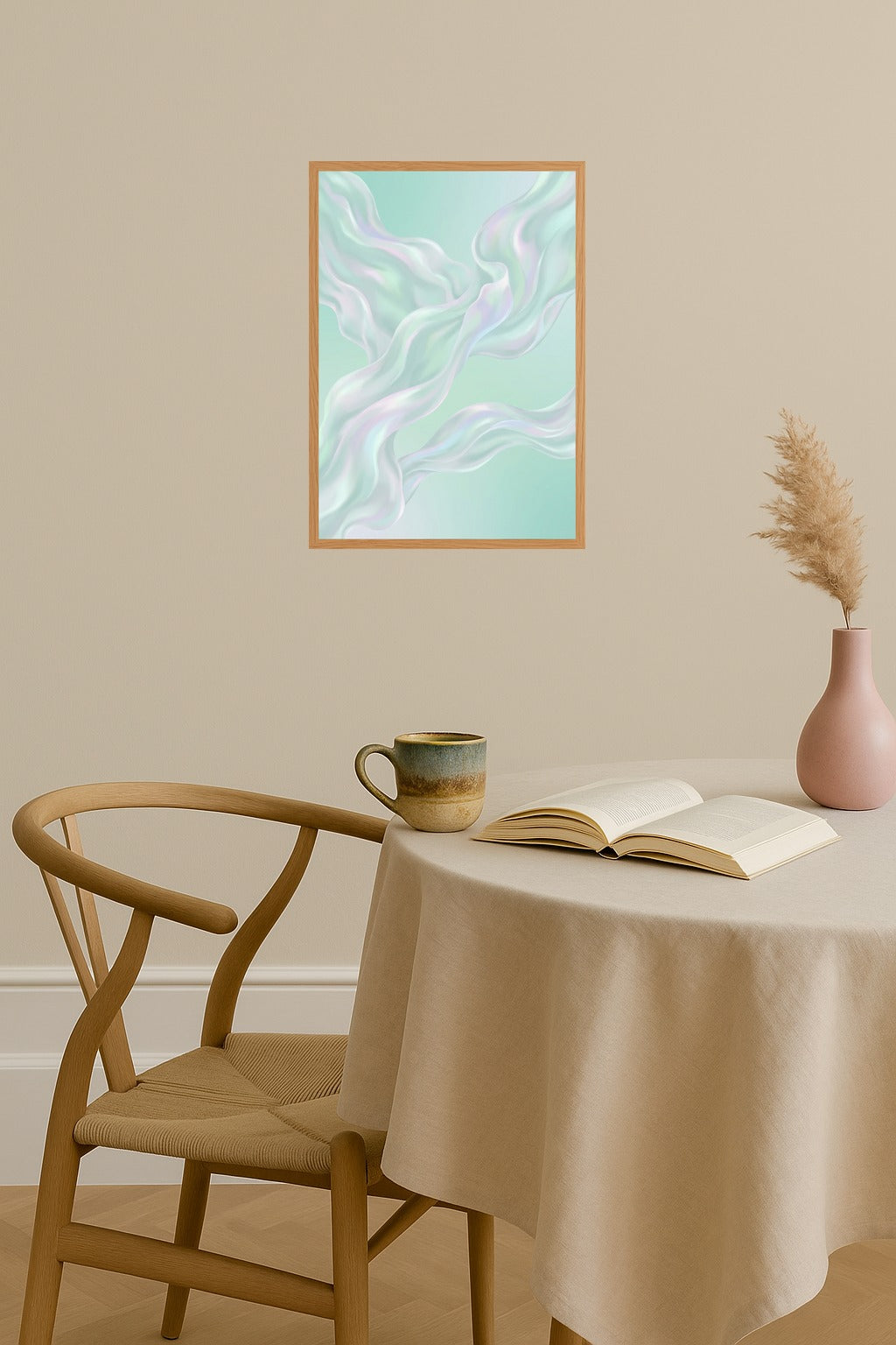 Poster mockup - Single poster in Nordic interior