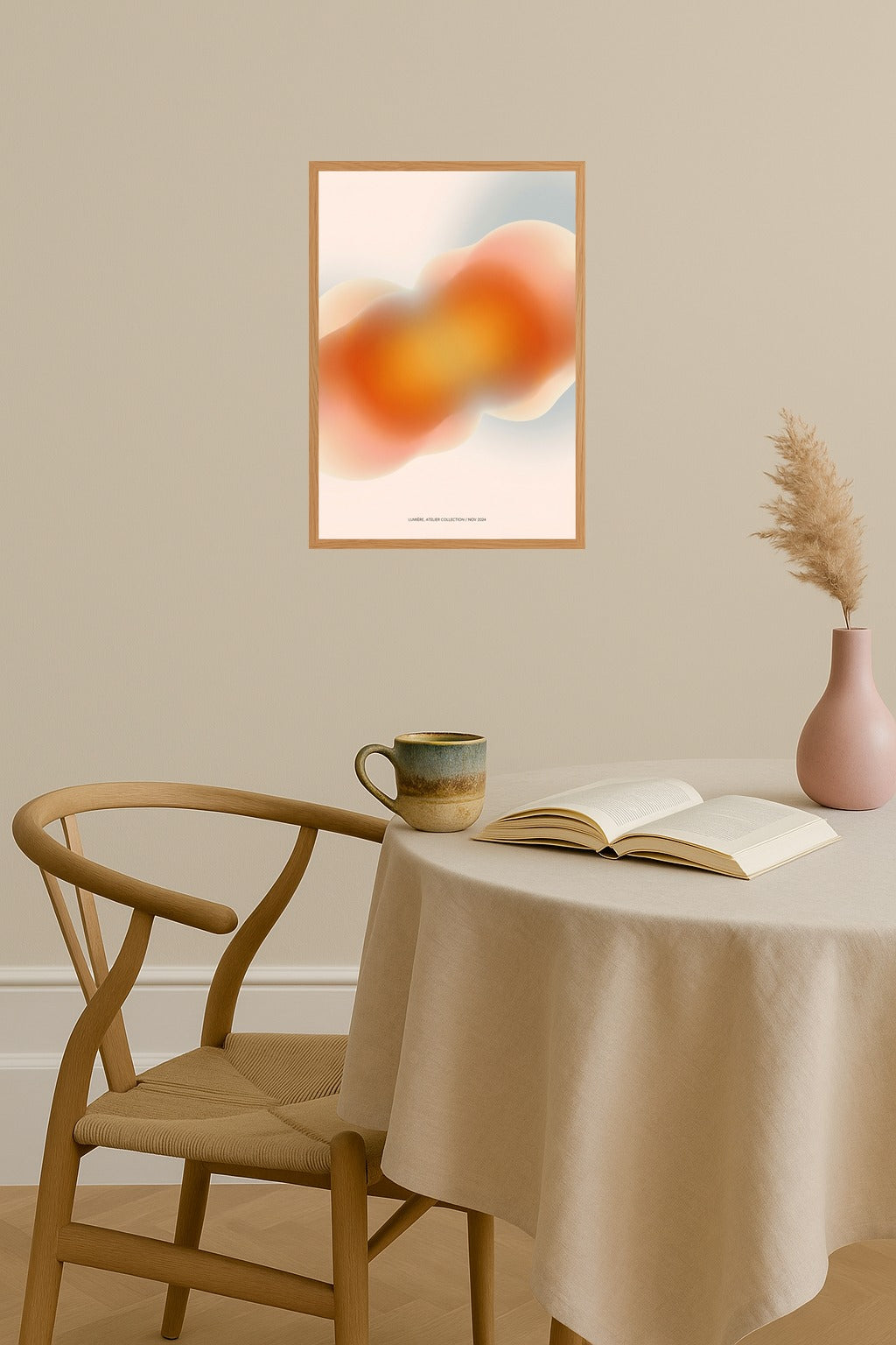 Poster mockup - Single poster in Nordic interior