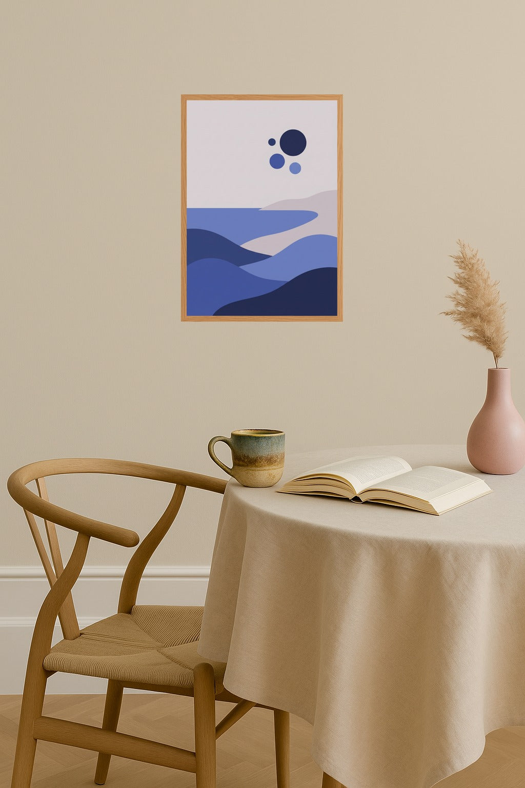 Poster mockup - Single poster in Nordic interior