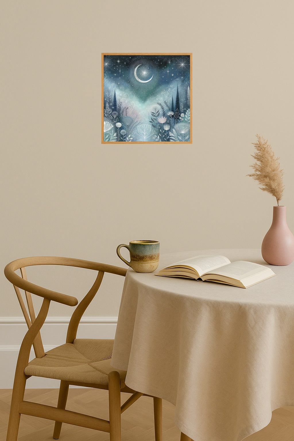 Poster mockup - Single poster in Nordic interior