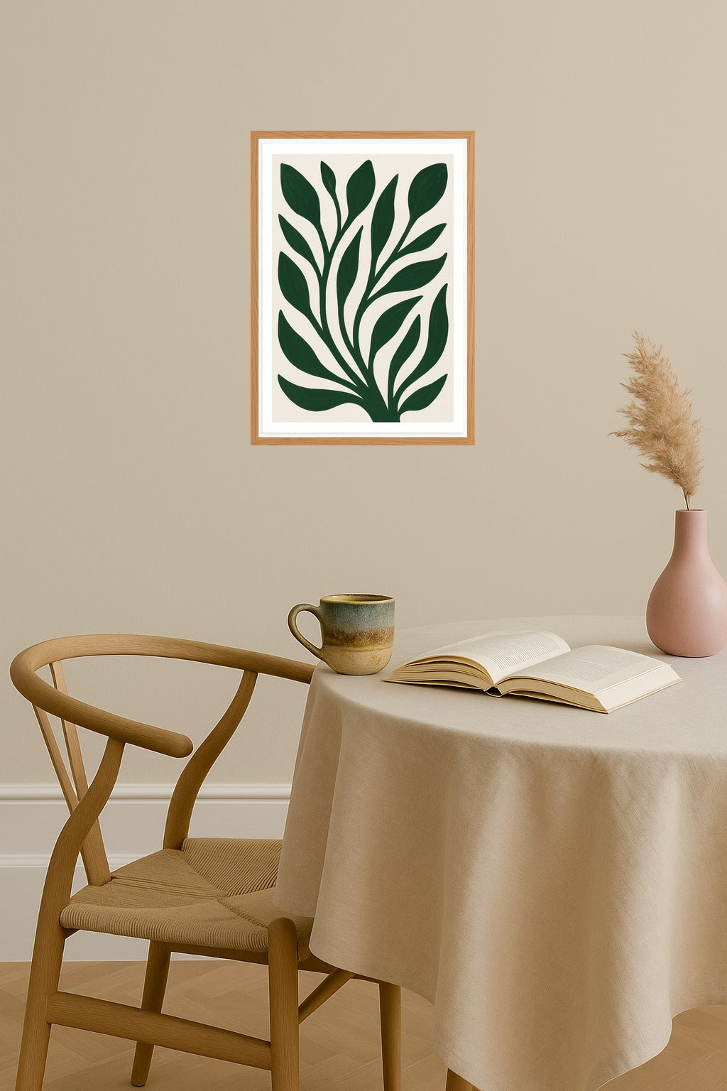 Poster mockup - Single poster in Nordic interior