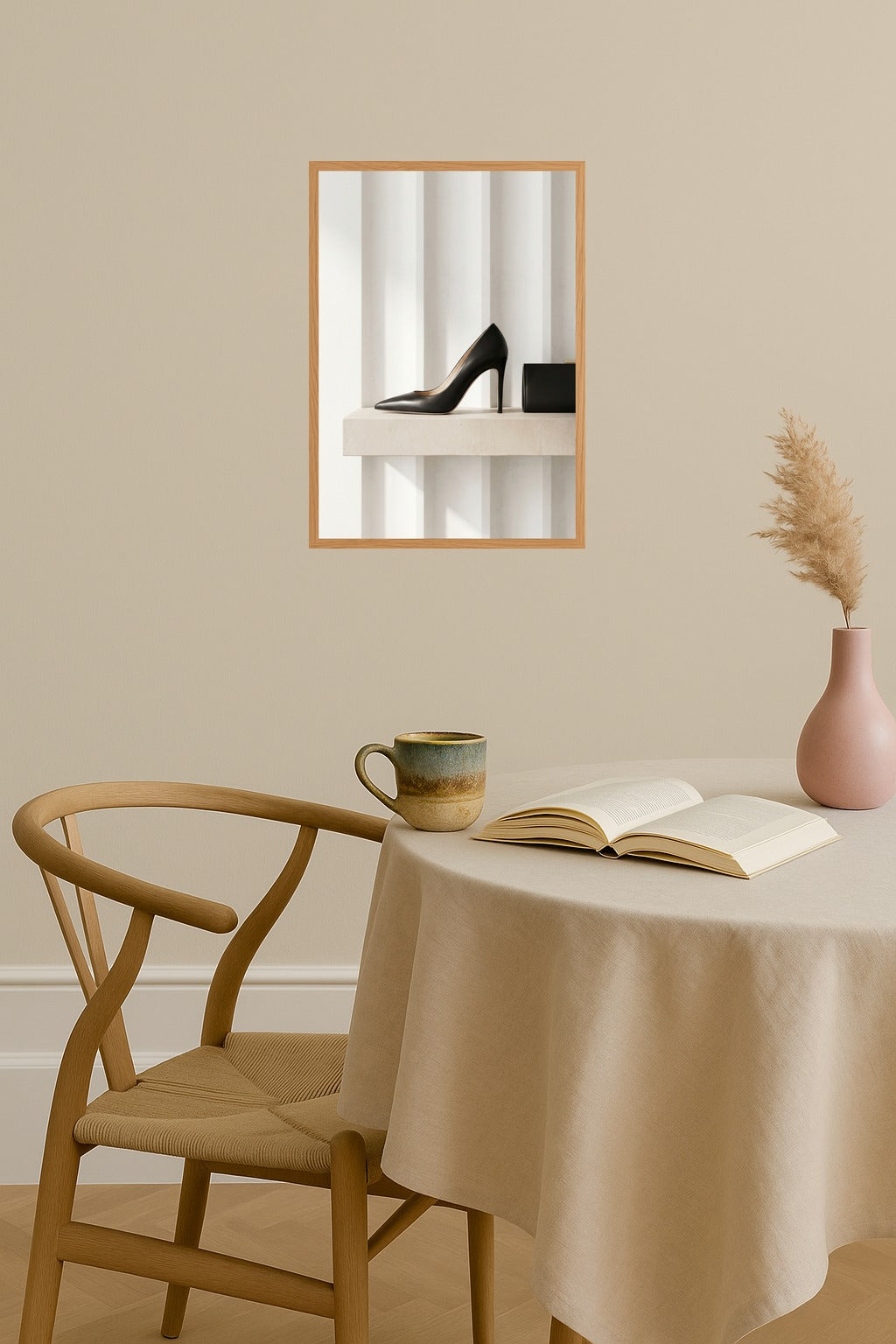 Poster mockup - Single poster in Nordic interior