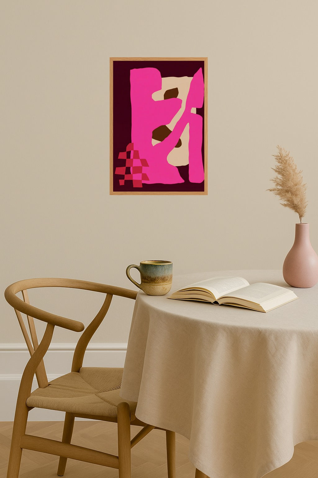 Poster mockup - Single poster in Nordic interior