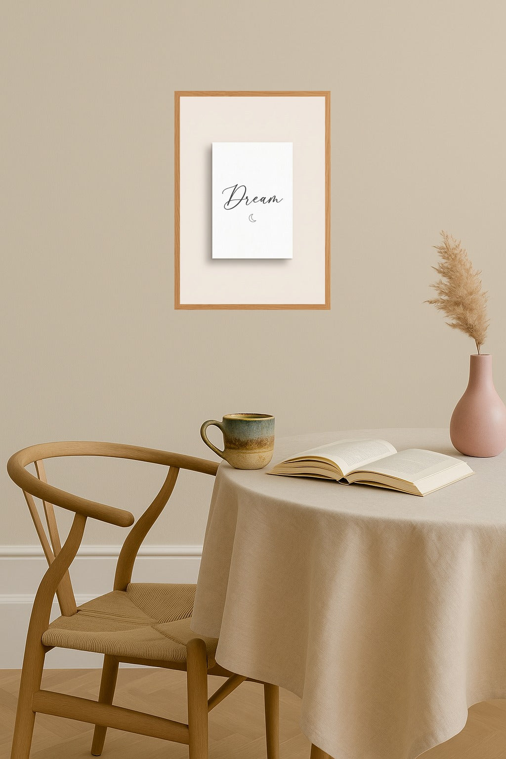 Poster mockup - Single poster in Nordic interior