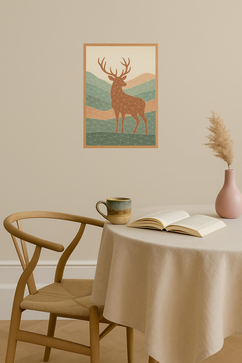 Poster mockup - Single poster in Nordic interior